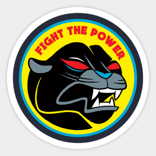 Fight the Power Panther Sticker